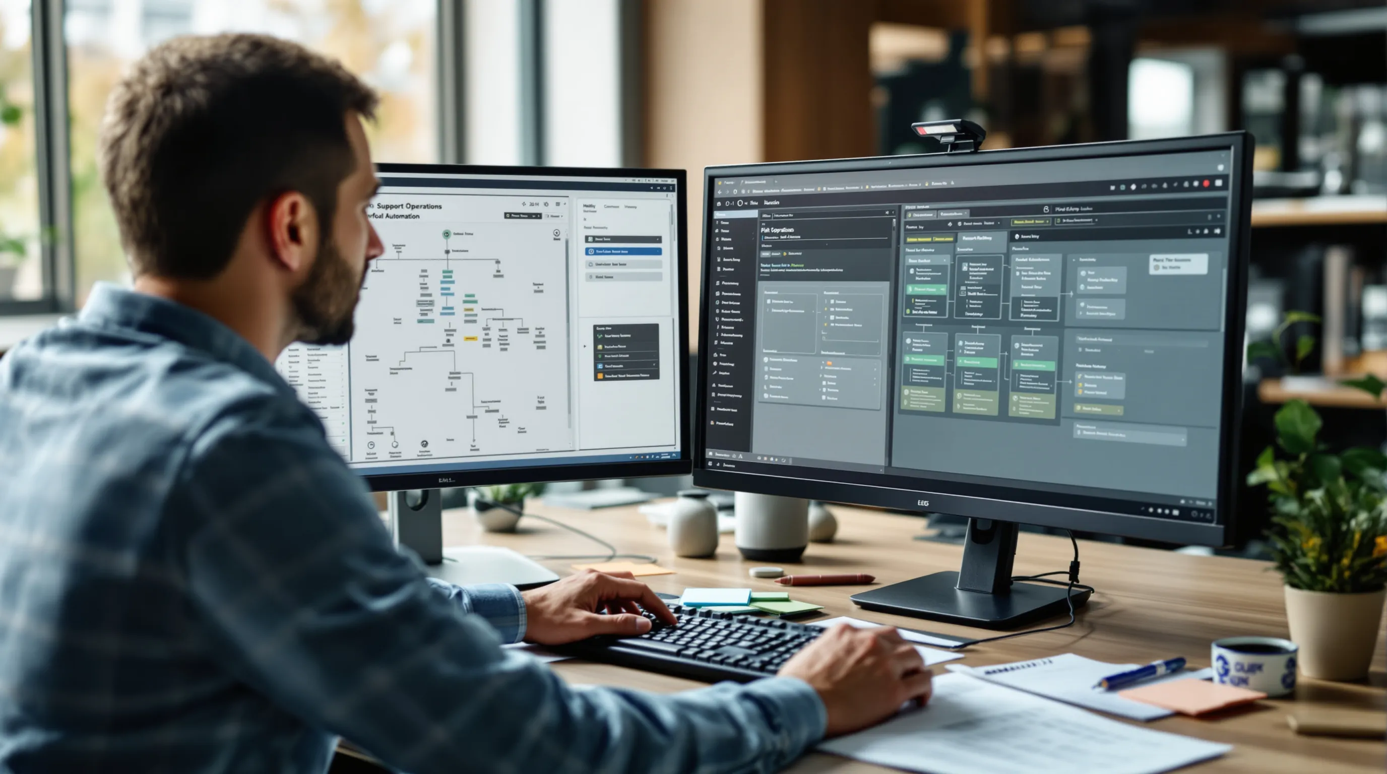 Support operations lead comparing an old ticket queue with a new help desk
