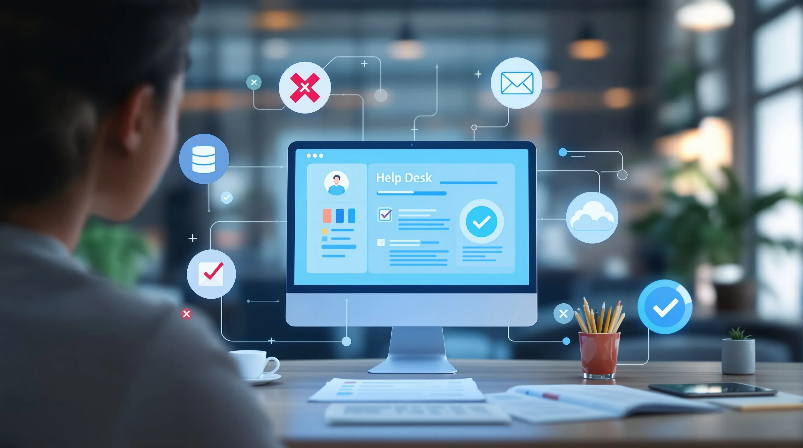 Compliance checklist showing incomplete GDPR deletion across help desk integrations