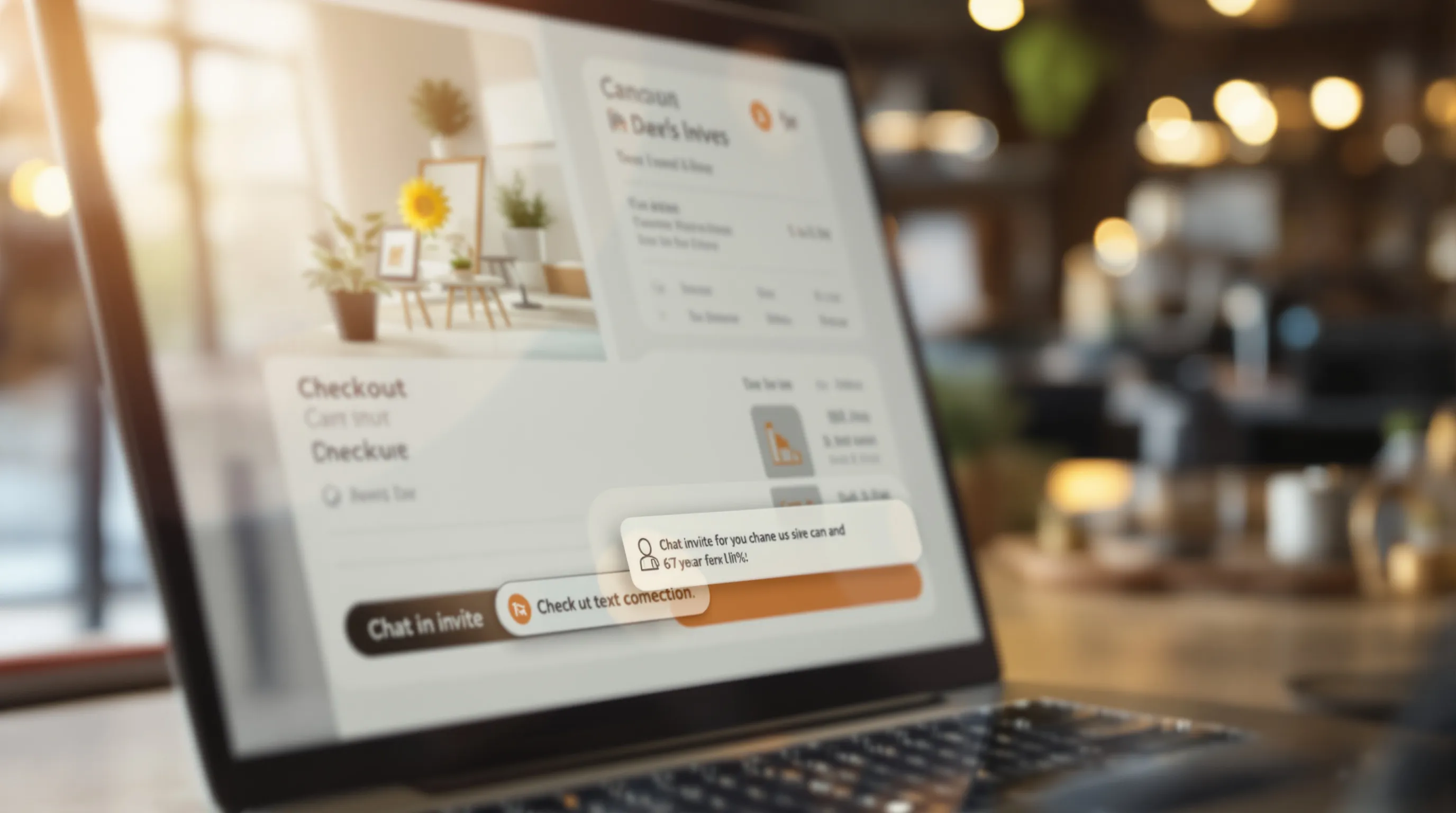 Proactive chat invite appearing on a checkout page with a high-intent visitor considering a purchase decision